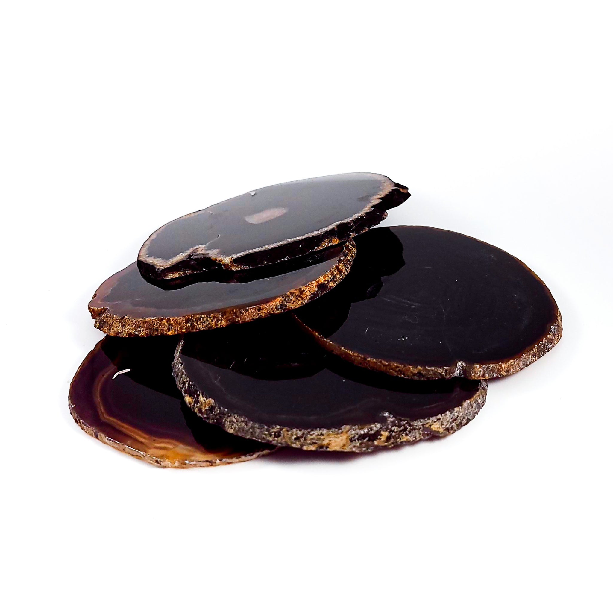 Agate Slice Coaster Set (4) - Natural Edge