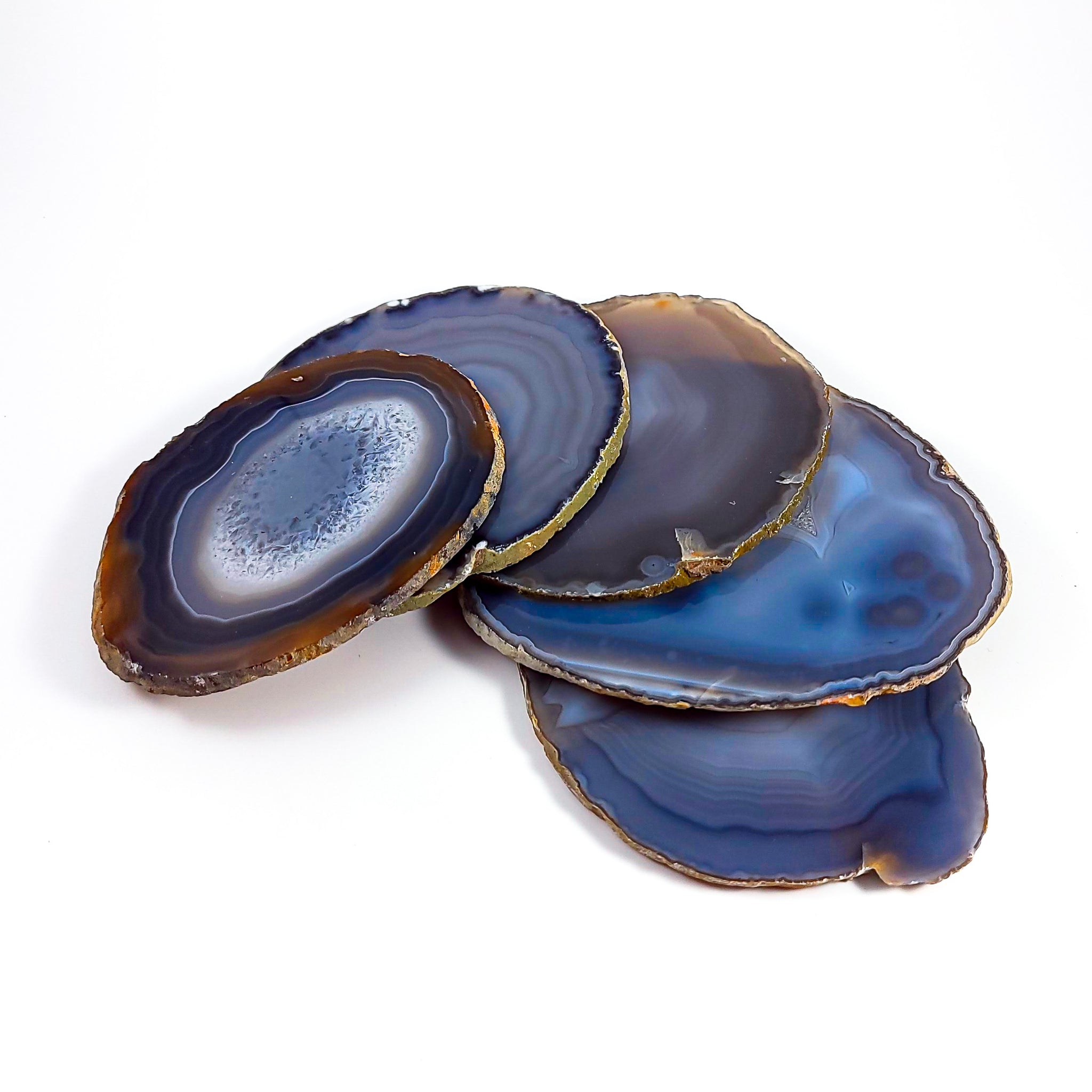 Agate Slice Coaster Set (4) - Natural Edge