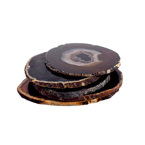 Agate Slice Coaster Set (4) - Natural Edge