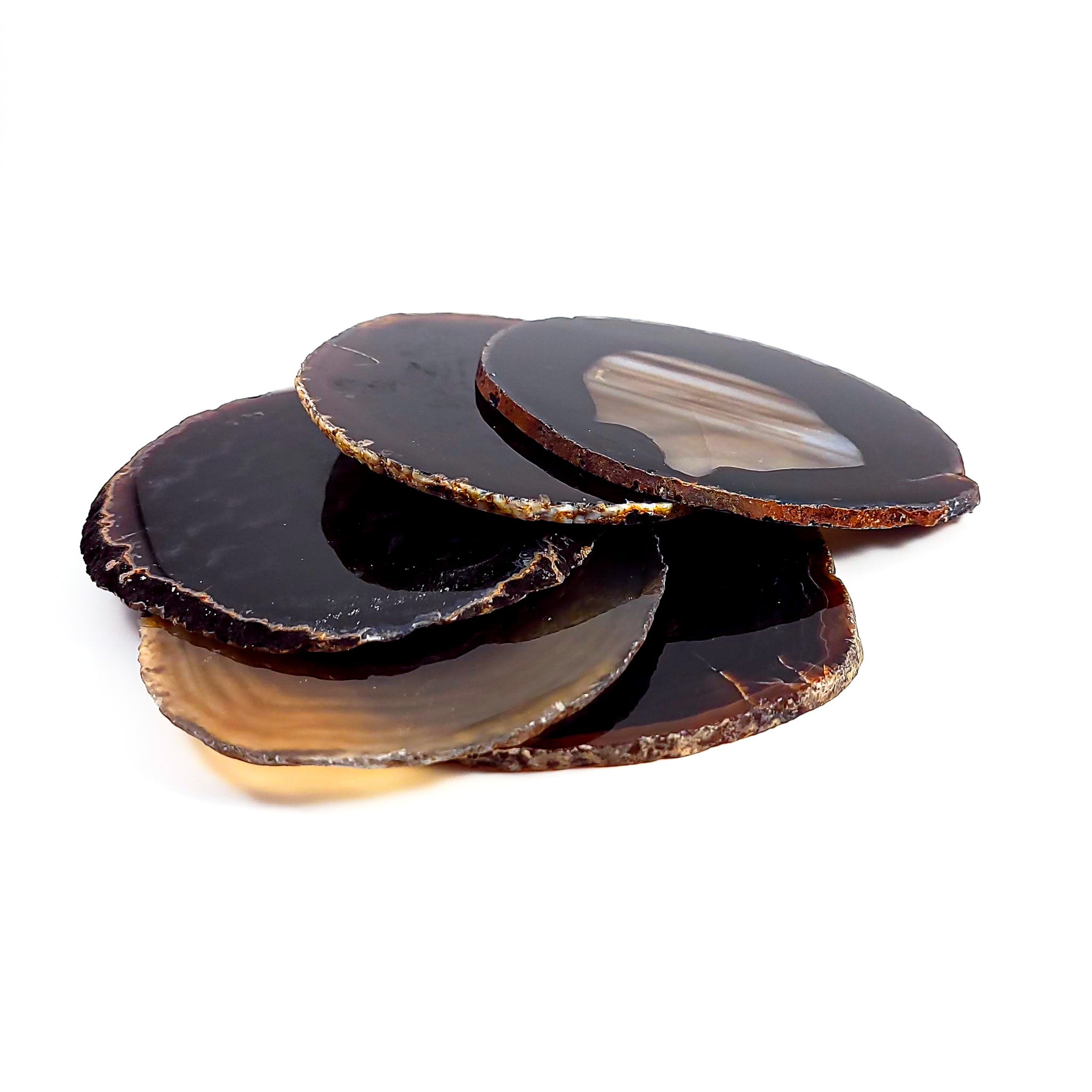 Agate Slice Coaster Set (4) - Natural Edge